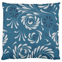 Folk flowers pattern Floral surface design Seamless pattern Large Cushion Case (One Side)