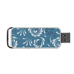 Folk flowers pattern Floral surface design Seamless pattern Portable USB Flash (One Side)