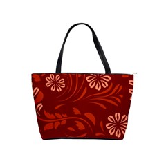 Folk Flowers Pattern Floral Surface Design Seamless Pattern Classic Shoulder Handbag by Eskimos