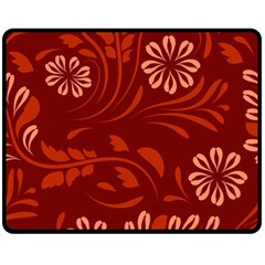 Folk Flowers Pattern Floral Surface Design Seamless Pattern Fleece Blanket (medium)  by Eskimos