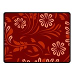 Folk flowers pattern Floral surface design Seamless pattern Double Sided Fleece Blanket (Small)  45 x34  Blanket Front