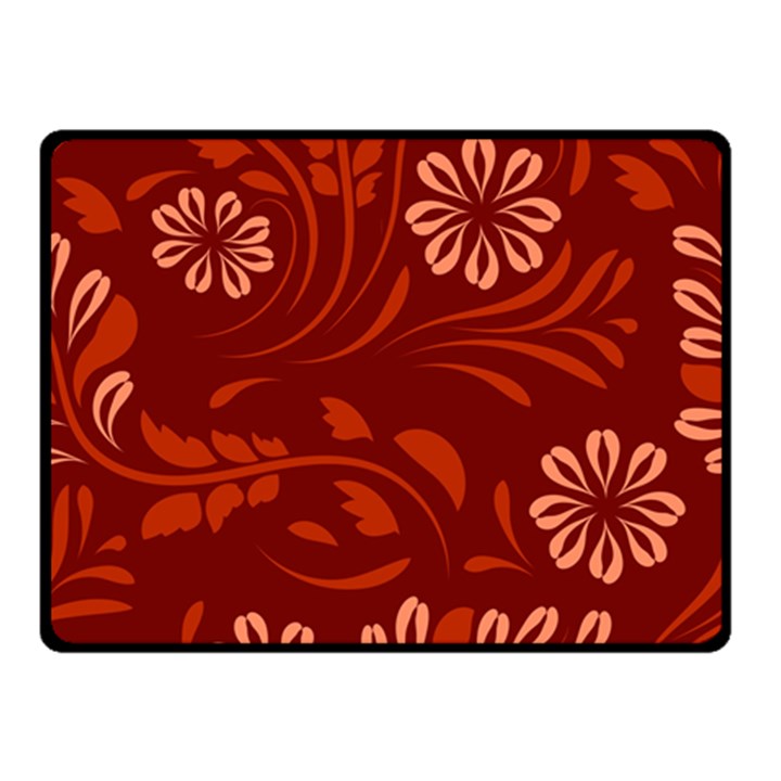 Folk flowers pattern Floral surface design Seamless pattern Double Sided Fleece Blanket (Small) 