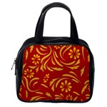 Folk flowers pattern Floral surface design Seamless pattern Classic Handbag (Two Sides) Back