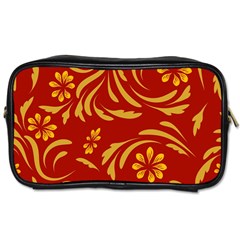 Folk Flowers Pattern Floral Surface Design Seamless Pattern Toiletries Bag (one Side) by Eskimos