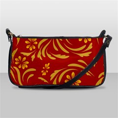 Folk Flowers Pattern Floral Surface Design Seamless Pattern Shoulder Clutch Bag by Eskimos