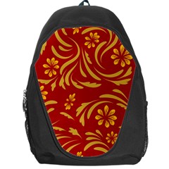 Folk Flowers Pattern Floral Surface Design Seamless Pattern Backpack Bag by Eskimos