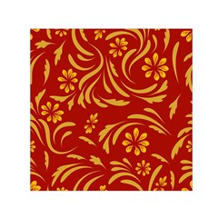 Folk Flowers Pattern Floral Surface Design Seamless Pattern Small Satin Scarf (square) by Eskimos