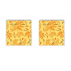 Folk Flowers Pattern Floral Surface Design Seamless Pattern Cufflinks (square) by Eskimos