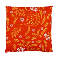 Folk flowers pattern Floral surface design Seamless pattern Standard Cushion Case (Two Sides)