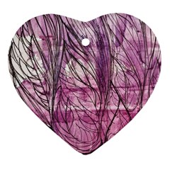 Burgundy Edit Ornament (Heart)