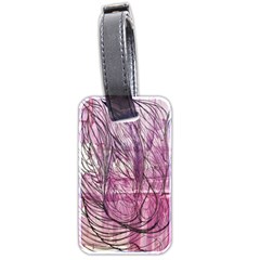 Burgundy Edit Luggage Tag (two sides)