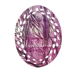 Burgundy Edit Ornament (Oval Filigree)