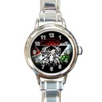 Skullart Round Italian Charm Watch Front