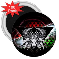 Skullart 3  Magnets (100 Pack) by Sparkle