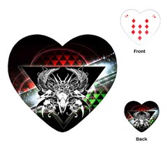 Skullart Playing Cards Single Design (heart) by Sparkle