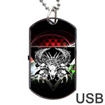 Skullart Dog Tag USB Flash (Two Sides) Front