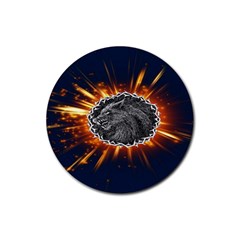 Beast Rubber Round Coaster (4 Pack)  by Sparkle