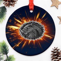 Beast Round Ornament (Two Sides)