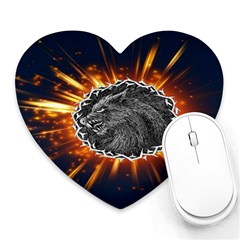 Beast Heart Mousepads