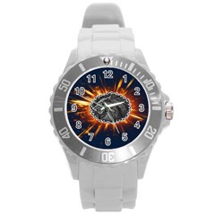 Beast Round Plastic Sport Watch (L)