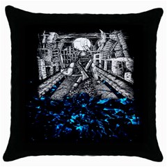 Movie Throw Pillow Case (black) by Sparkle