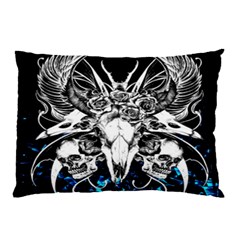 Skullart Pillow Case (two Sides) by Sparkle