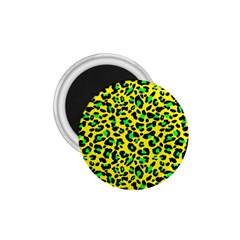 Yellow And Green, Neon Leopard Spots Pattern 1 75  Magnets by Casemiro