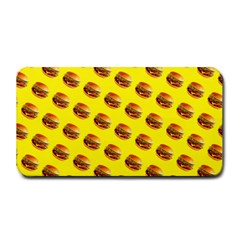 Vector Burgers, Fast Food Sandwitch Pattern At Yellow Medium Bar Mats by Casemiro