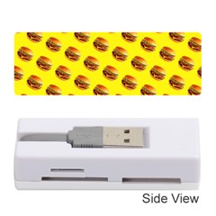 Vector Burgers, Fast Food Sandwitch Pattern At Yellow Memory Card Reader (stick) by Casemiro