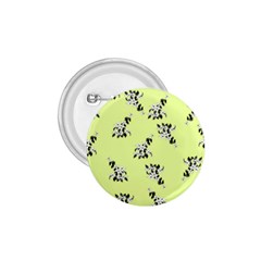 Black And White Vector Flowers At Canary Yellow 1 75  Buttons by Casemiro