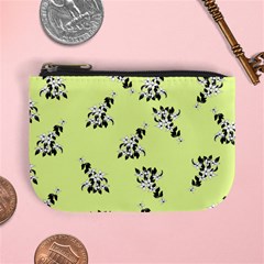 Black And White Vector Flowers At Canary Yellow Mini Coin Purse by Casemiro