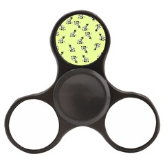 Black And White Vector Flowers At Canary Yellow Finger Spinner by Casemiro