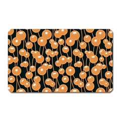 Orange Dandelions On A Dark Background Magnet (rectangular) by SychEva