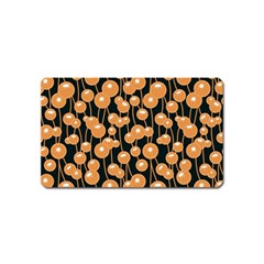 Orange Dandelions On A Dark Background Magnet (name Card) by SychEva