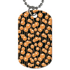 Orange Dandelions On A Dark Background Dog Tag (two Sides) by SychEva