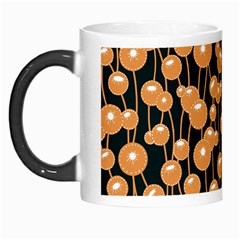 Orange Dandelions On A Dark Background Morph Mugs by SychEva