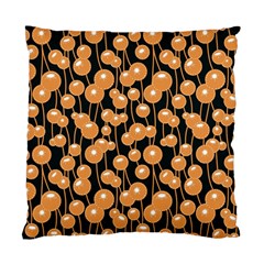 Orange Dandelions On A Dark Background Standard Cushion Case (one Side) by SychEva