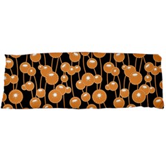 Orange Dandelions On A Dark Background Body Pillow Case Dakimakura (two Sides) by SychEva