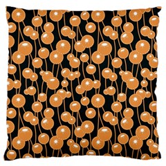 Orange Dandelions On A Dark Background Standard Flano Cushion Case (two Sides) by SychEva