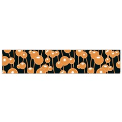 Orange Dandelions On A Dark Background Small Flano Scarf