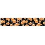 Orange Dandelions On A Dark Background Large Flano Scarf  Back