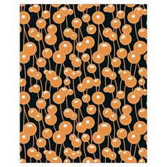 Orange Dandelions On A Dark Background Drawstring Bag (small) by SychEva