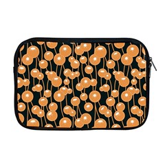 Orange Dandelions On A Dark Background Apple Macbook Pro 17  Zipper Case by SychEva