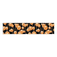 Orange Dandelions On A Dark Background Velvet Scrunchie by SychEva