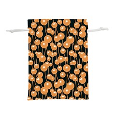 Orange Dandelions On A Dark Background Lightweight Drawstring Pouch (s) by SychEva