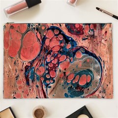 Abstract Marbling Cosmetic Bag (xxl) by kaleidomarblingart