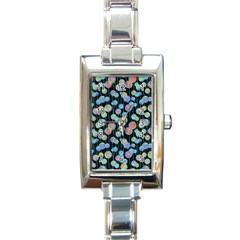 Multi-colored Circles Rectangle Italian Charm Watch