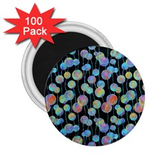 Multi-colored Circles 2.25  Magnets (100 pack) 