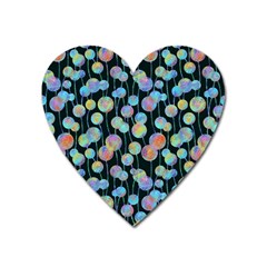 Multi-colored Circles Heart Magnet by SychEva