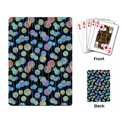 Multi-colored Circles Playing Cards Single Design (Rectangle)